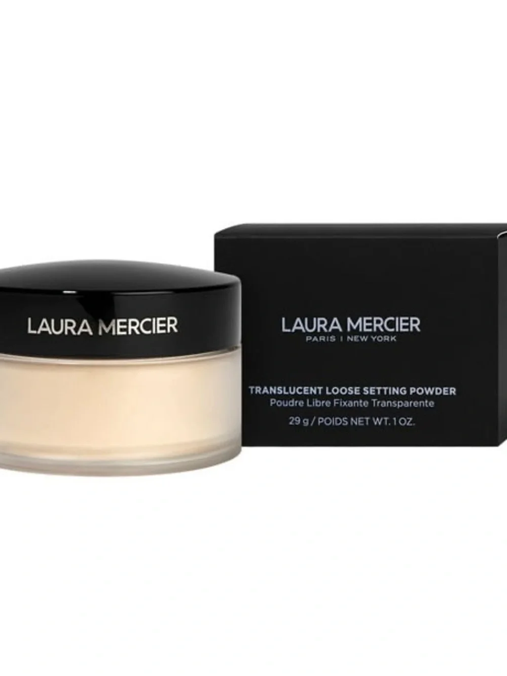 laura mercier Translucent Loose Setting Powder - Beige Jar with Black Lid